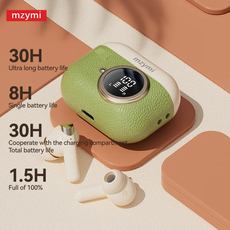 mzymi Bluetooth5.3 Earphones M88 TWS Wireless Earbuds Noise Canceling Sports Gaming Headphones Waterproof Headset For XIAOMI