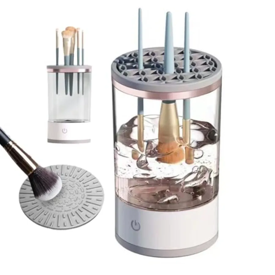 

Automatic Electric Makeup Brush Cleaner Machine 7000 RPM HighSpeed Deep Cleaning for 45 Brushes MultiFunctional Energy Efficien