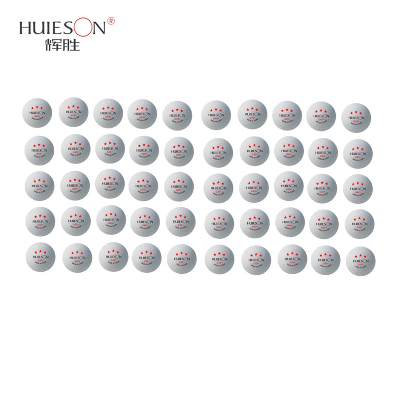 HUIESON 3 스타 탁구공, ABS 플라스틱 탁구 훈련 공, 로봇 멀티볼 훈련용, G40 + mm, 2.8g