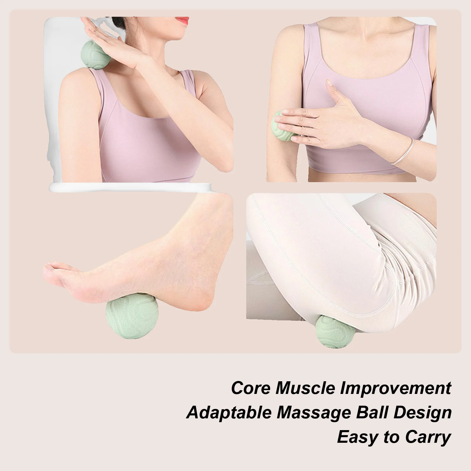 Massage Ball For Feet Neck Relaxation Tool Muscle Release Ball For Athletes Office Fitness Enthusiasts Runners Yoga Players Home
