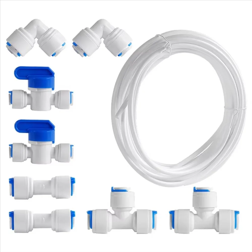 

B06B-Water Line Kit 10M Refrigerator Water Supply Pipe Tube With Quick Connect Fridge Connectors Set