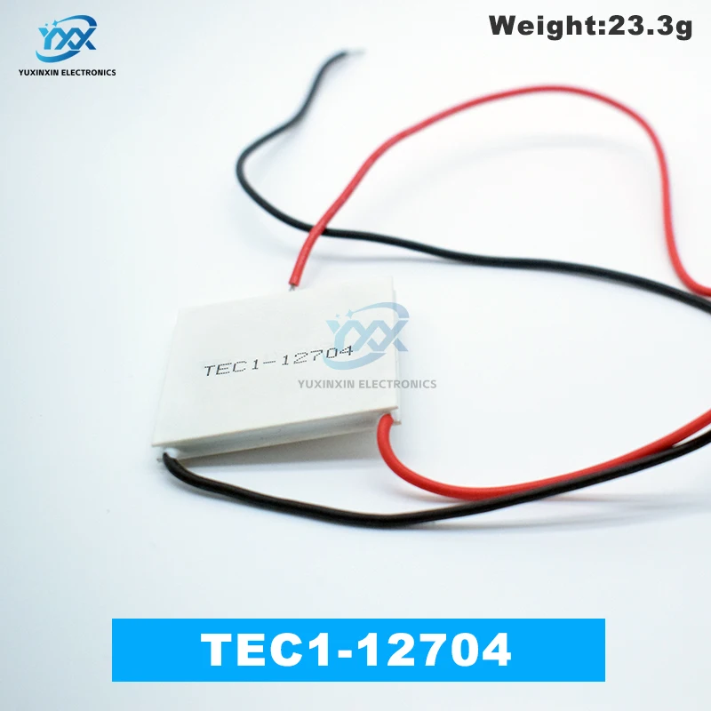 1 Uds TEC1-12704 TEC1 12704 enfriador termoeléctrico Peltier 12V disipador de calor 30mm * 30mm TEC