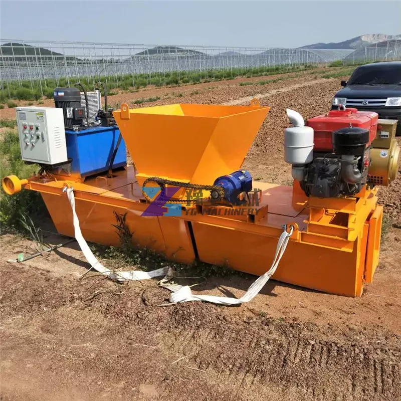 YG Roadside Slipform Machine Trench Forming Machine Concrete Channel Forming Machine