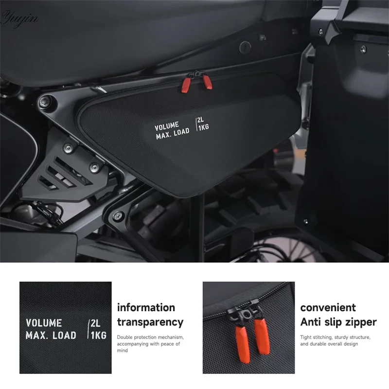 

For R1300GS Adventure R 1300 GSA R1300 GS ADV 2024 2025 Motorcycle Side Frame Bag Storage Package Bags Waterproof Bag