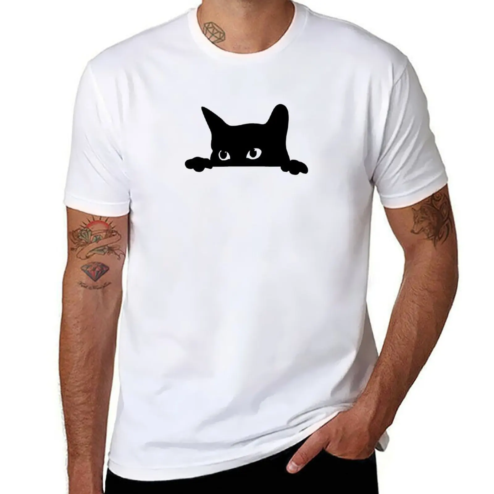 

Peeping Tom Cat T-Shirt t shirt personalised man t shirts for men casual