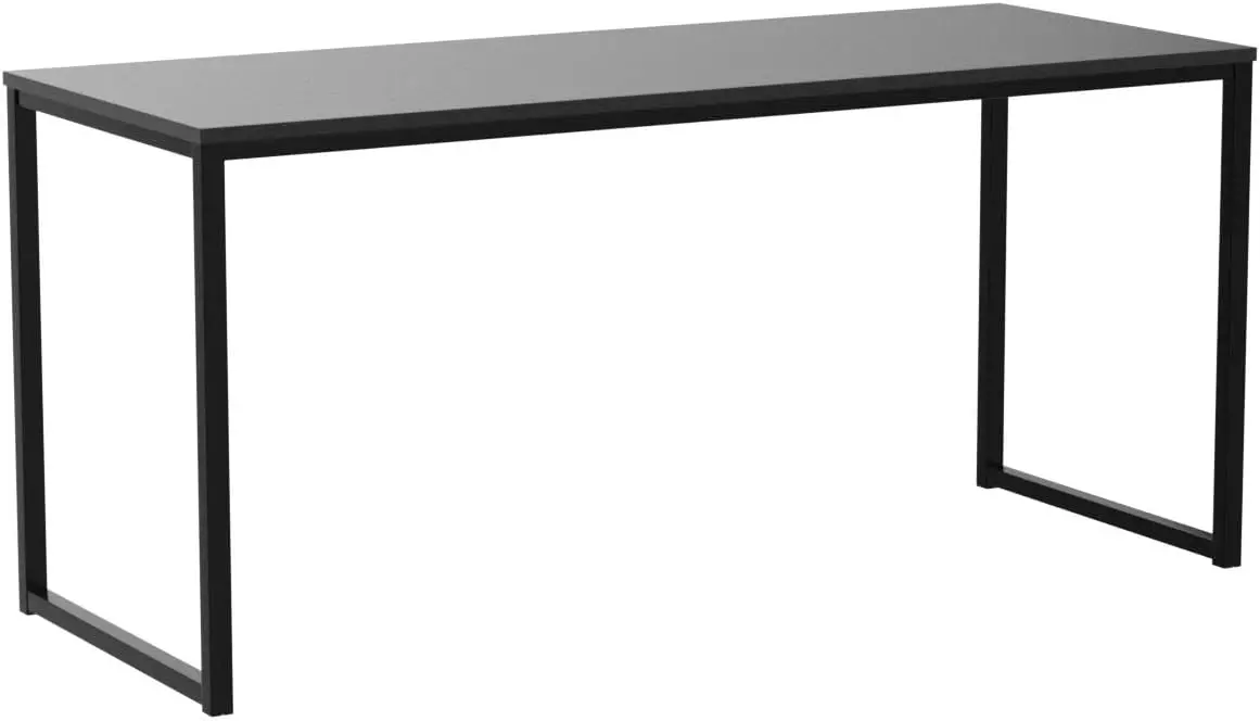 Home Office 55-Inch Computer Desk, 24" Deep,Office Desks， Black