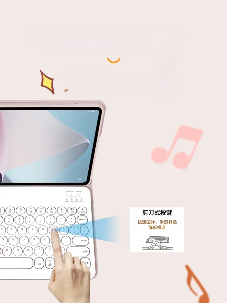 Magnetic Wireless Bluetooth Keyboard Mouse Case for OPPO Pad Air 10.36 Inch 2022 OPD2102A