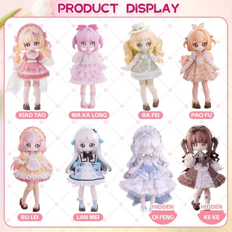 Genuine Moowooart Sugar Index 100% Bjd Blind Box 1/12 Action Figures Joint Doll Ornament Trendy Toys Mystery Box Surprise Gift