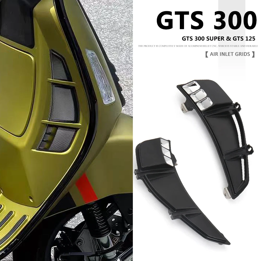 

Motorcycle Inlet Radiator Grille Guard For VESPA GTS 300 GTS300 Super GTS125 300 2023 2024 Grille Cover Protective Protector