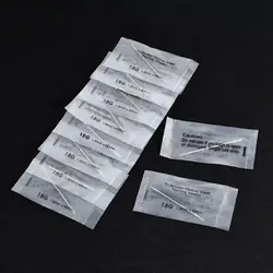 10Pcs 12/14/16/18/20G Surgicals Steel Disposable Piercing Needles for Navel Nose