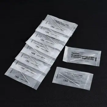 10 個 12/14/16/18/20 グラム外科用スチール使い捨てピアス針へそ鼻用