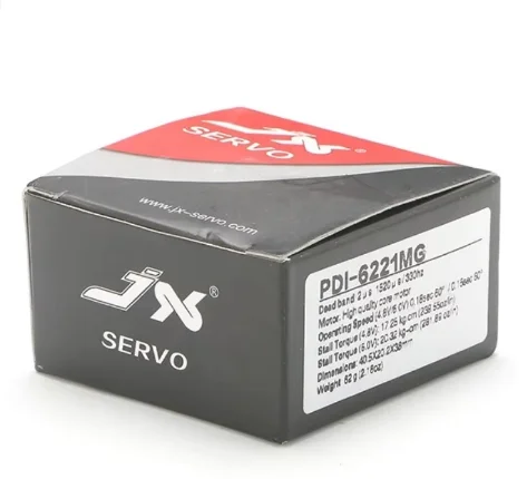 JX PDI-6221MG 20KG Digitale Coreless Standaard Servo Grote Koppel Hoge Precisie Metalen Tandwiel RC Vliegtuig Helikopter Auto