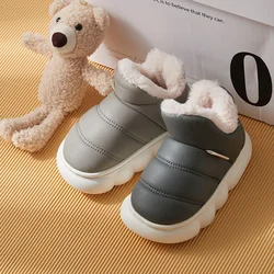 Children Cotton Slippers PU Thermal Baby Cotton Shoes Boots for Kids Girls Winter Shoe for Girl Kids Bota Infantil Sapato 2024