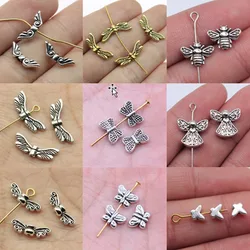 Bulk Charms For Jewelry Making Kit Pendant Diy Jewelry Accessories Butterfly Angel Wing Small Hole Spacers Beads