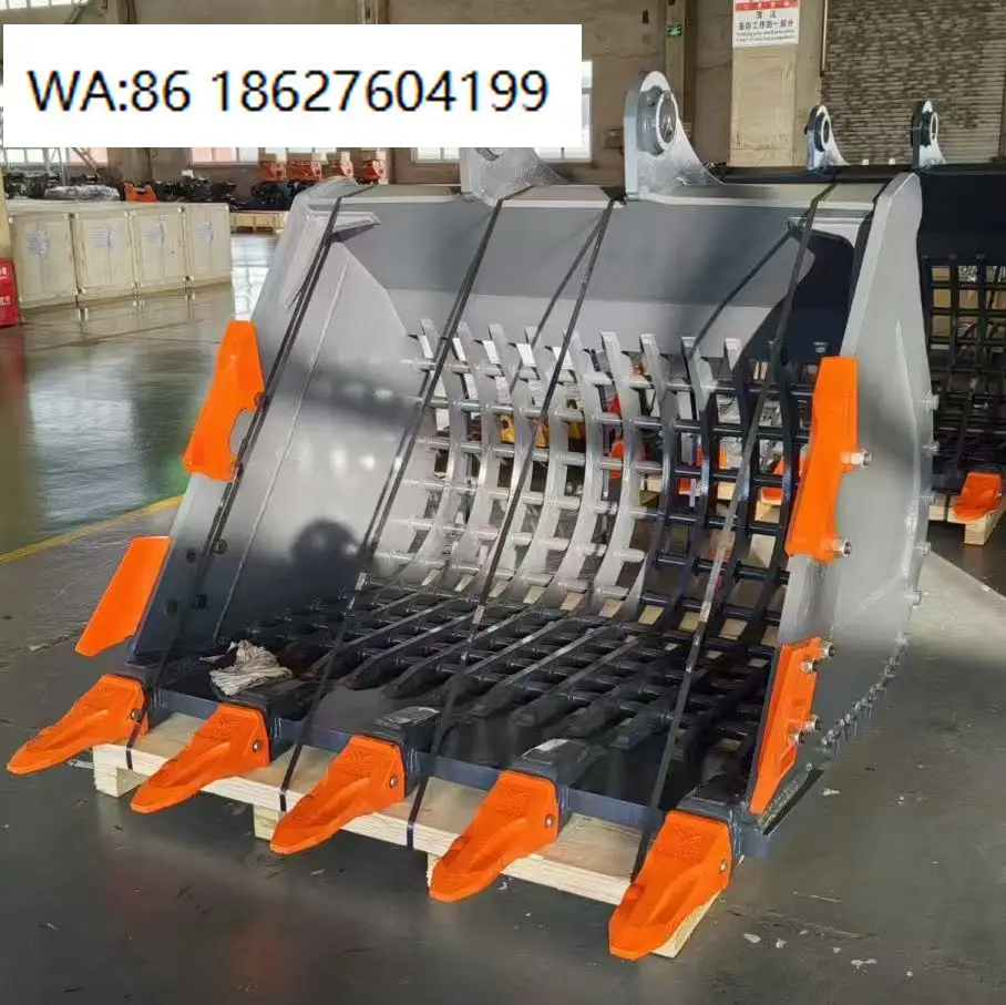 1350mm Jaw Opening Hydraulic Crusher Bucket High Strength for Excavator Rock Stone Construction Demolition Work