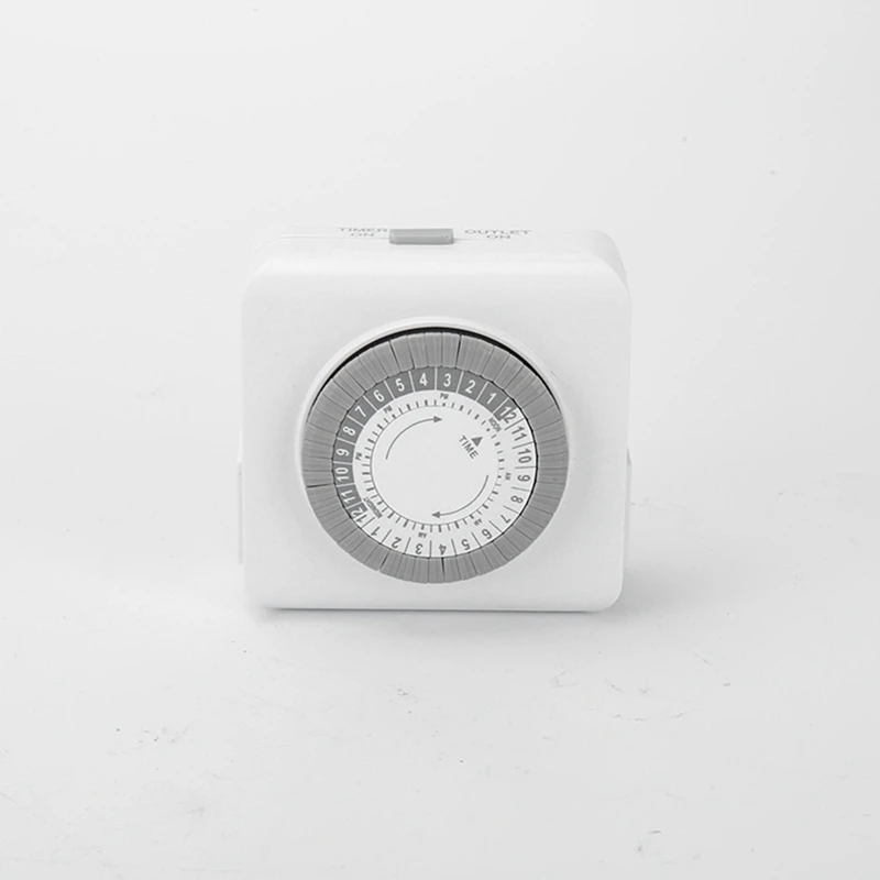 1 Piece HU11M American Standard Timing Socket White PC 24 Hours Cycle Timer Intelligent Mechanical Time Switch