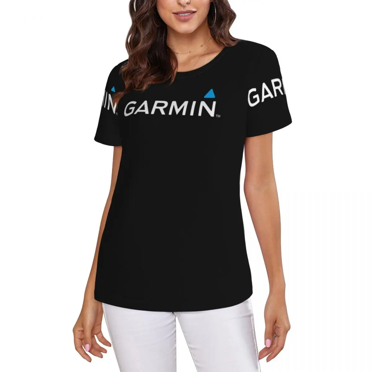 Official Garmin Original Merchandise Classic T-Shirt Women Short Sleeve T Shirts Round Neck Streetwear Cotton Summer Tees