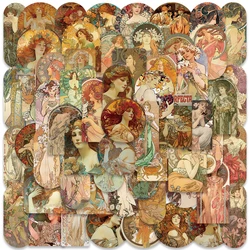 60/114PCS Vintage Medieval Painting Stickers Poster Literature Art Stickers Laptop Bike Luggage Notebook Kid Decal Sticker