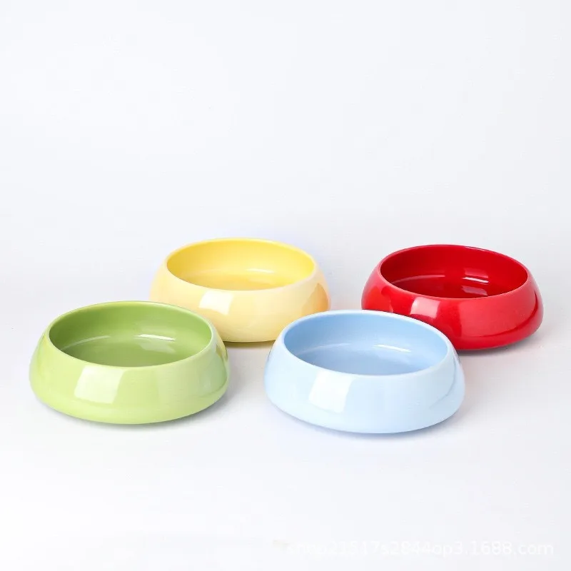 

High-value ceramic high-footed dog bowl, closed dog rice basin, pet-specific food basin