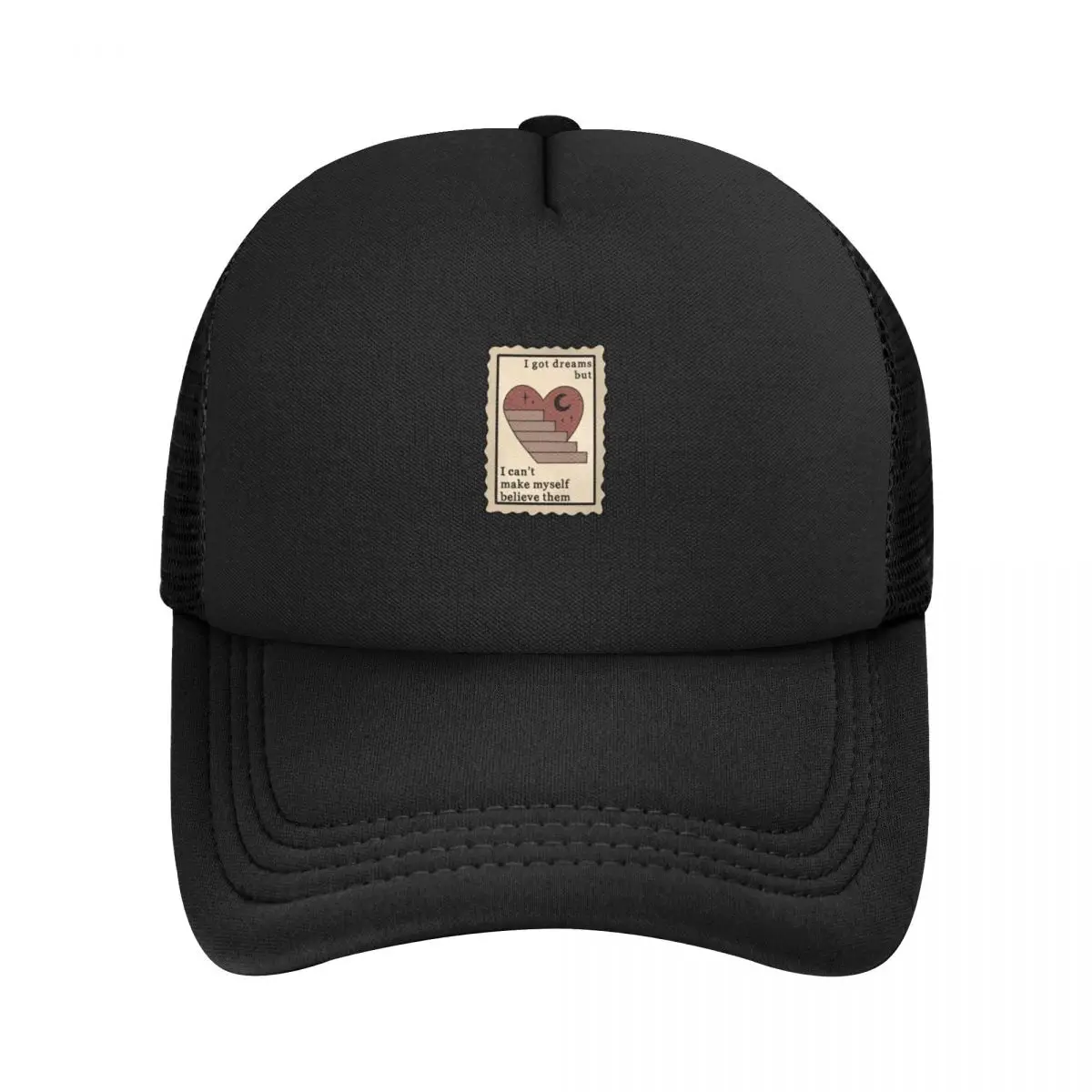 i got dreams but i cant Stamp Baseball Cap Military Cap Man black fishing hat Custom Cap Boy Child Women's