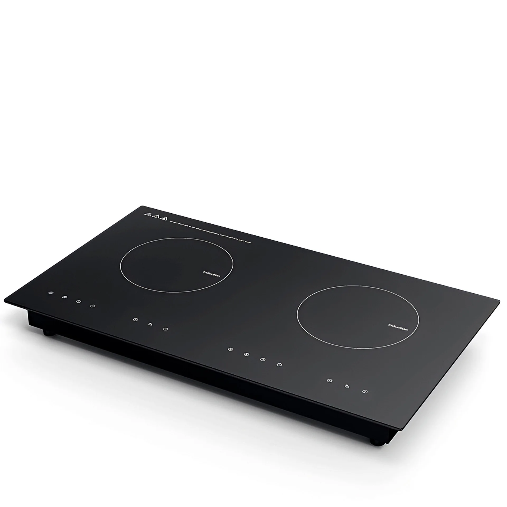 طباخ التعريفي برأس مزدوج، طاقة عالية، لوحة كريستال سوداء، طباخ سيراميك كهربائي