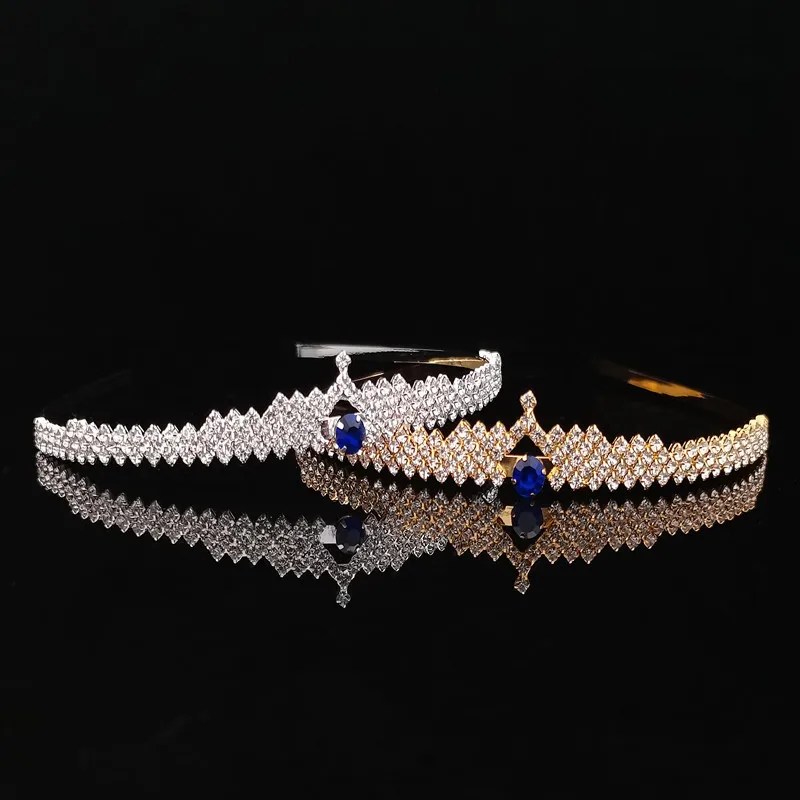 Fashion Bridal Crowns Wedding Tiaras Headband Ladies Rhinestone Hairband Hair Accessories Wash Face Hair Jewelry Gifts