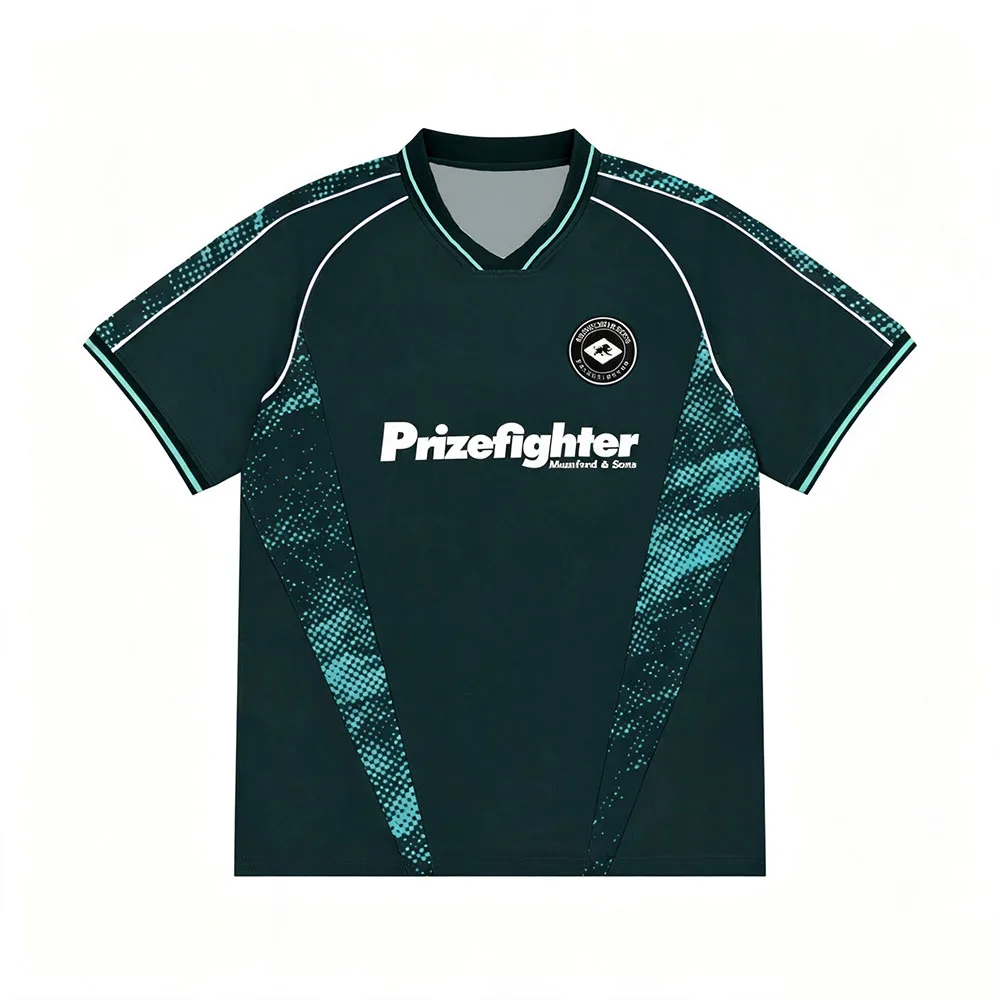 Mumford & Sons Prizefighter Fußballtrikot, kurzärmelig, für den Sommer, lockeres Herren-Fußballtrikot, Unisex, Streetwear, Grafikdruck, Merch – Detail 3