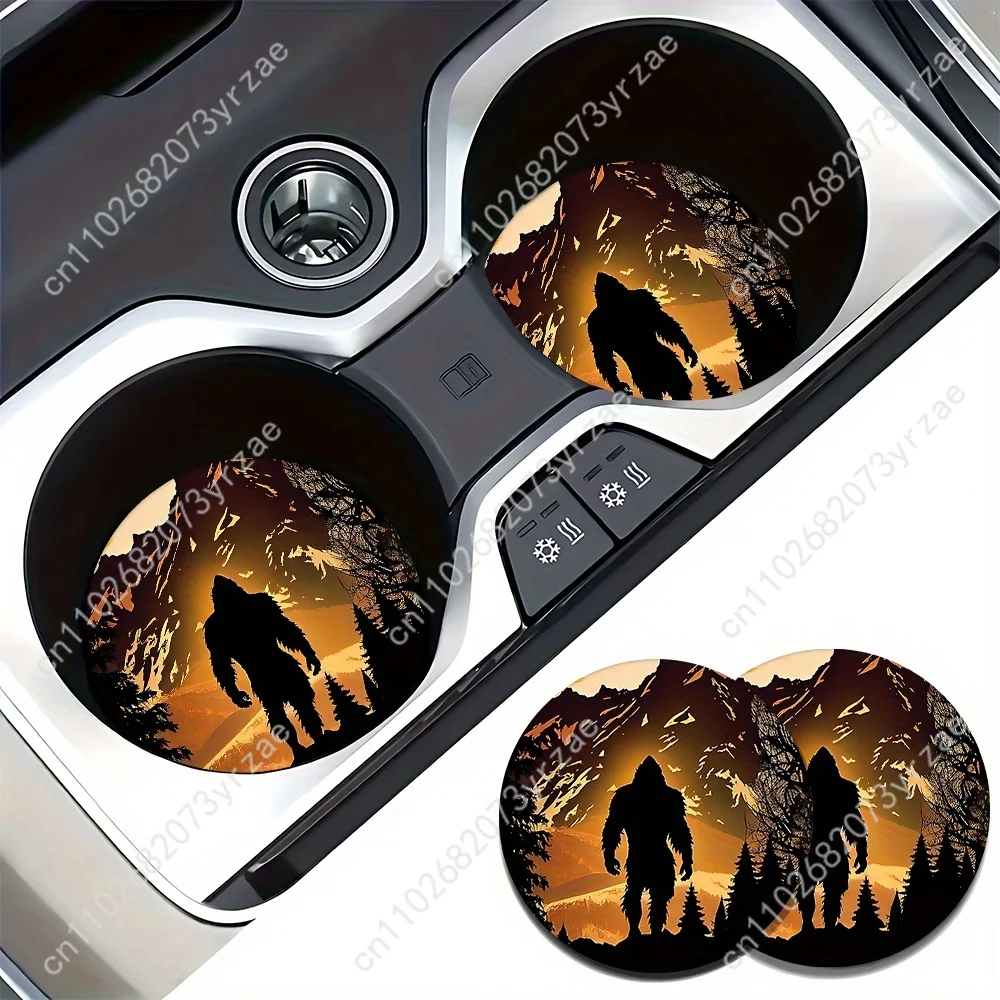 الوقايات السيارات نمط الشمبانزي 2 قطعة الوقايات السيارات ماصة المضادة للانزلاق السمط مقاوم للماء سهلة التنظيف اكسسوارات السيارات الداخلية