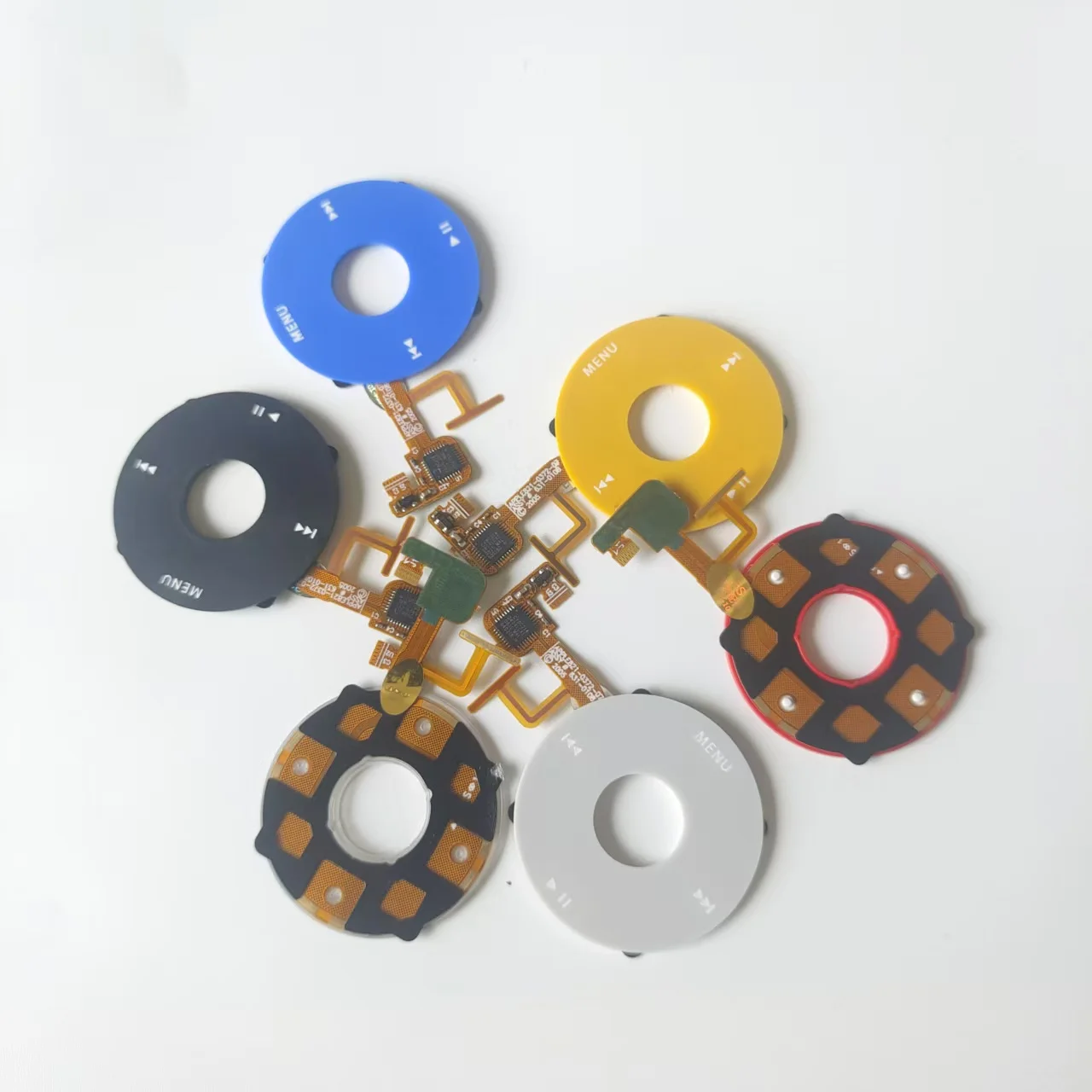Replacement Click Wheel for iPod Video 5th Gen A1136 - Red/Black/White/Yellow/Purple/Blue/Transparent