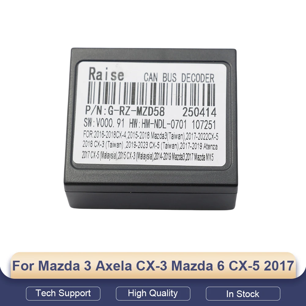 Cable de Alimentación Android con Decodificador CANBUS para Mazda 3 Axela CX-3 Mazda 6 CX-5 2017 Versión del Sudeste Asiático, Arnés de Radio para Auto