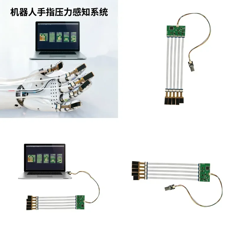 for Robot Dexterous Hand Five Finger Pressure Sensing System Membrane Pressure Sensor Grasping Haptic Feedback Kit