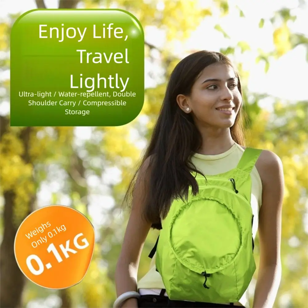 

28L Outdoor Foldable Backpack Ultralight Nylon Folding Mountaineering Bag Adjustable Straps Multifunctional