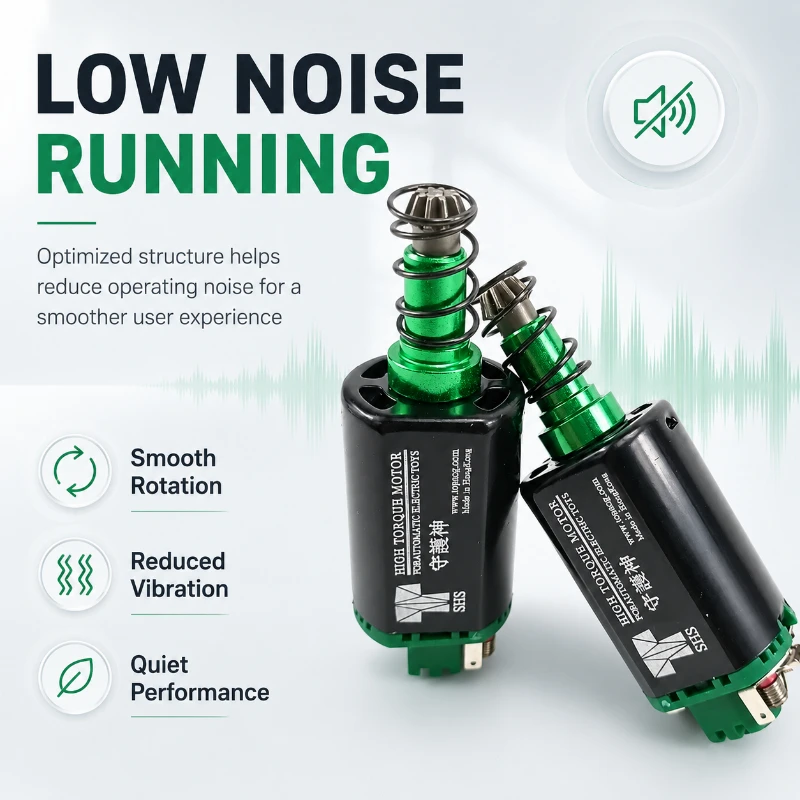 Premium SHS Hobby Model DC Motor High Torque Stable Rotation Green Connector Electronic Assembly Parts