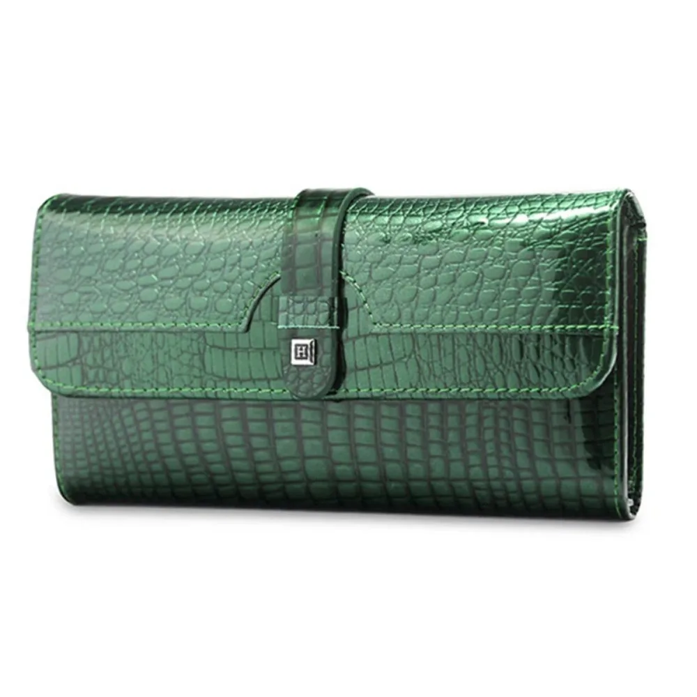 Genuine	Leather Purses for Women Long Handbags RFID	Credit Card Holder Wallets Luxury Designer Cardholder Bag Women's Wallet