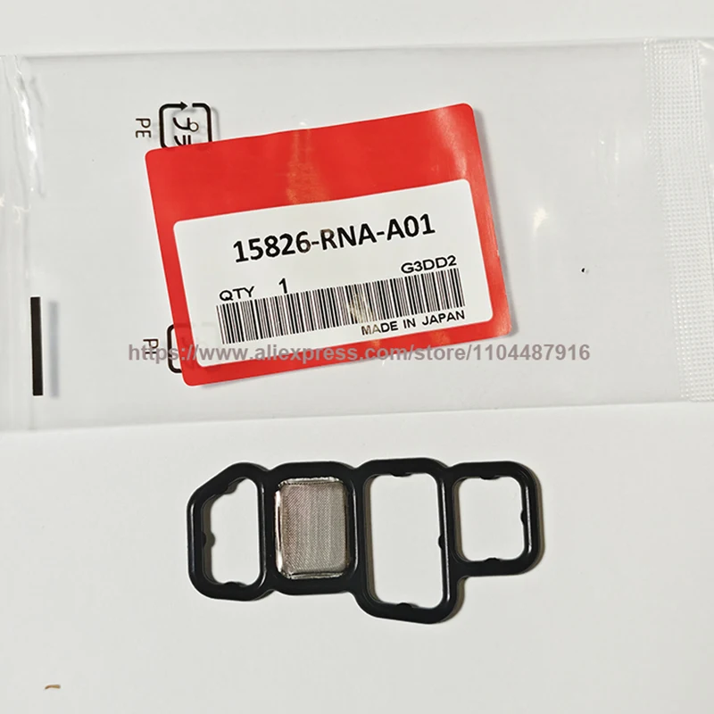 1 peça filtro de válvula de carretel de junta solenóide vtec para honda accord civic CR-V 15826-rna-a01 15826rnaa01 filtro de vedação