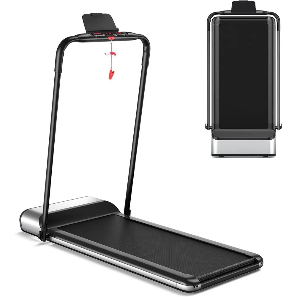 Ultra-Thin Foldable Electric Treadmill, Low Noise, Portable for Home or Office Exercise