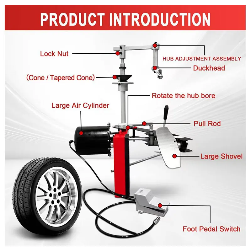 Home Edition Easy Pneumatic Tire Changer for At-Home Auto Repair Great Tire Repair Tool