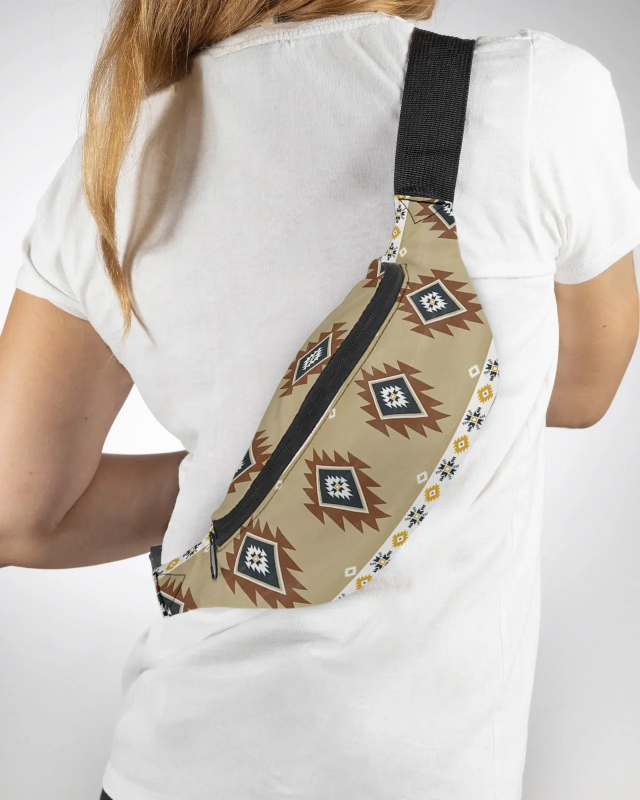 Tribal Totem Boho Waist Bags for Women Man Travel Shoulder Crossbody Chest Bags Waterproof Fanny Pack