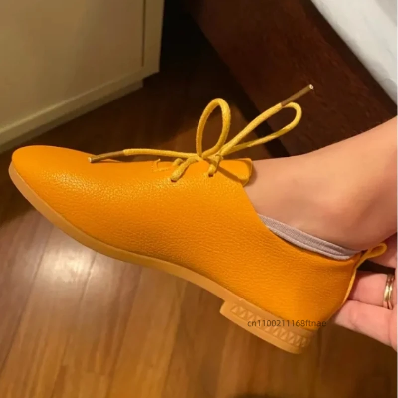 Новые весенние танцевальные туфли 2024, низкие туфли принцессы, студенческие черные кожаные туфли на шнуровке в британском стиле