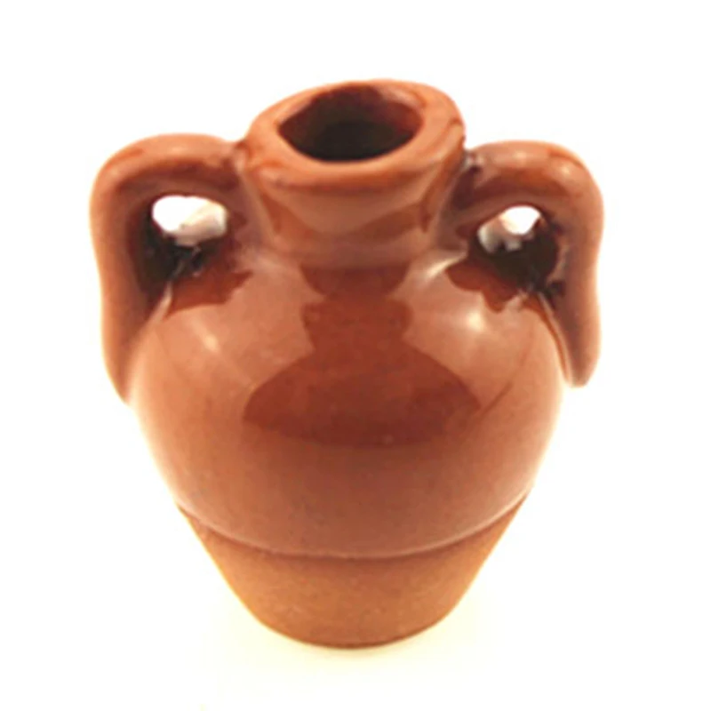 Ceramica 1: 12 casa delle bambole giocattolo in miniatura decorazione in porcellana vaso accessori vaso decorativo casa delle bambole Miniature accessori