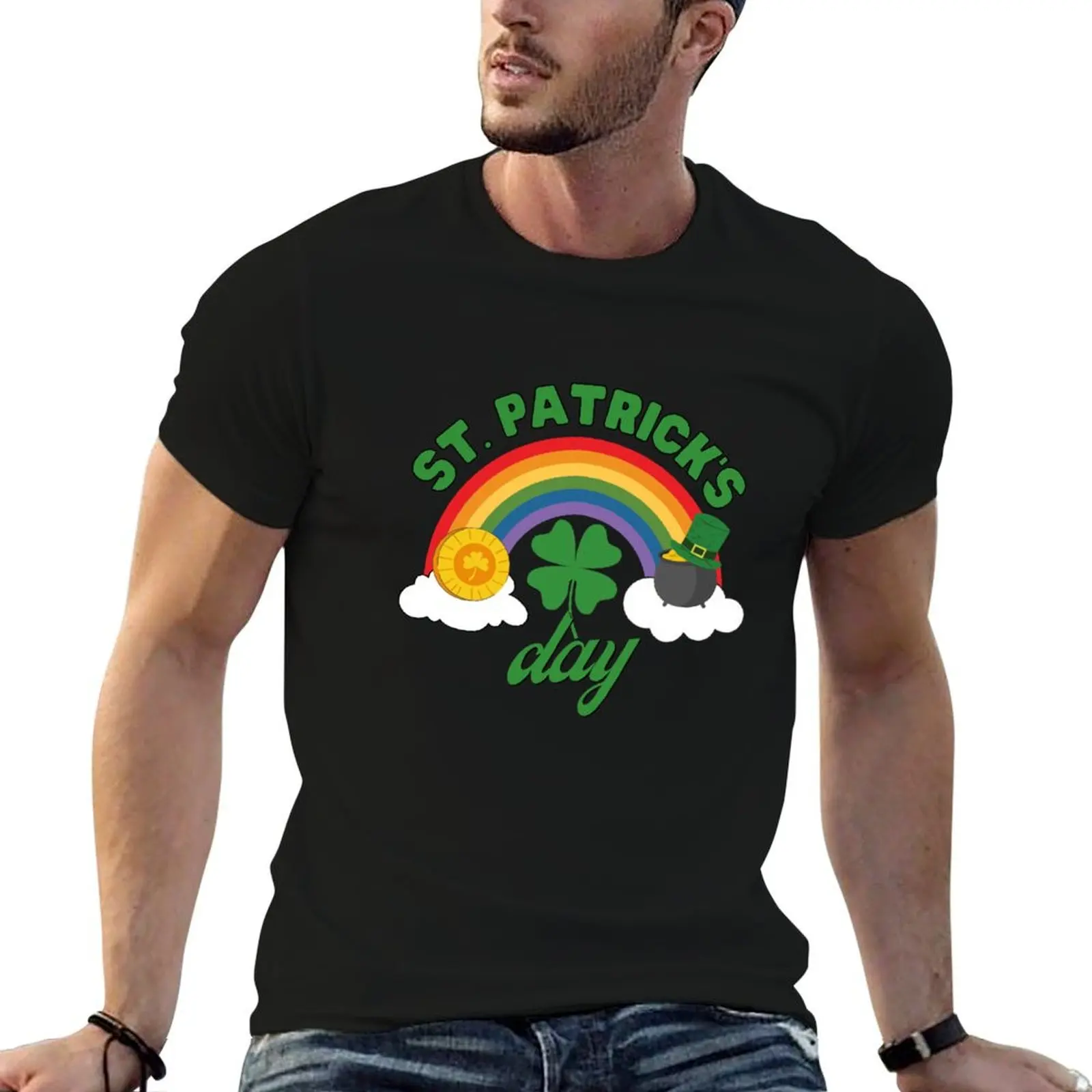 Crypto St Patrick Happy St Patrick's day T-Shirt men t shirt cotton 100% man t shirt designer T-Shirt