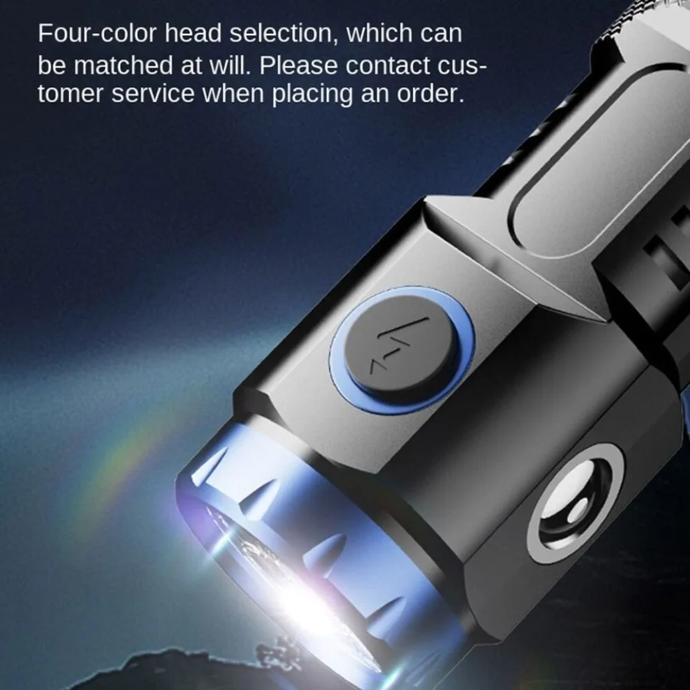 New Waterproof Small Torch Super Bright Hat Clip Light Portable Flashlight Fishing