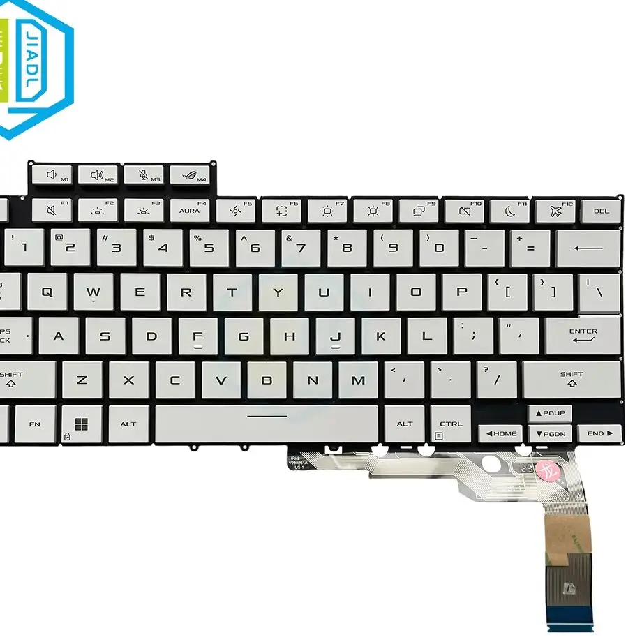 Newly US English Buckle Backlight Keyboards For ASUS ROG Zephyrus G14 2025 GU403 GA403 White Backlit Notebook Keyboard