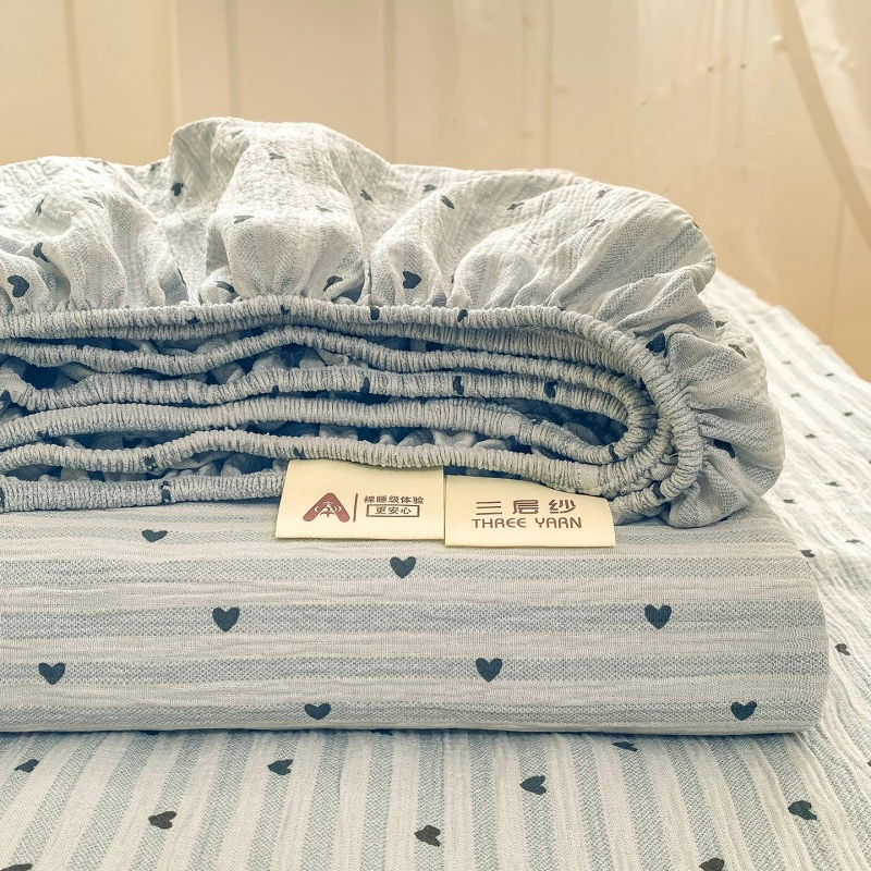 3-Piece Bed Sheet Set, Includes 1 Fitted sheet+ 2 Pillowcases, Soft Breathable Microfiber Full Elastic Mattress Protector