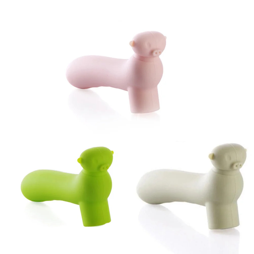 Bantalan Penutup Kenop Pintu Silikon Keselamatan Anak Bayi Kartun Mencegah Cedera untuk Rumah Taman Kanak-kanak