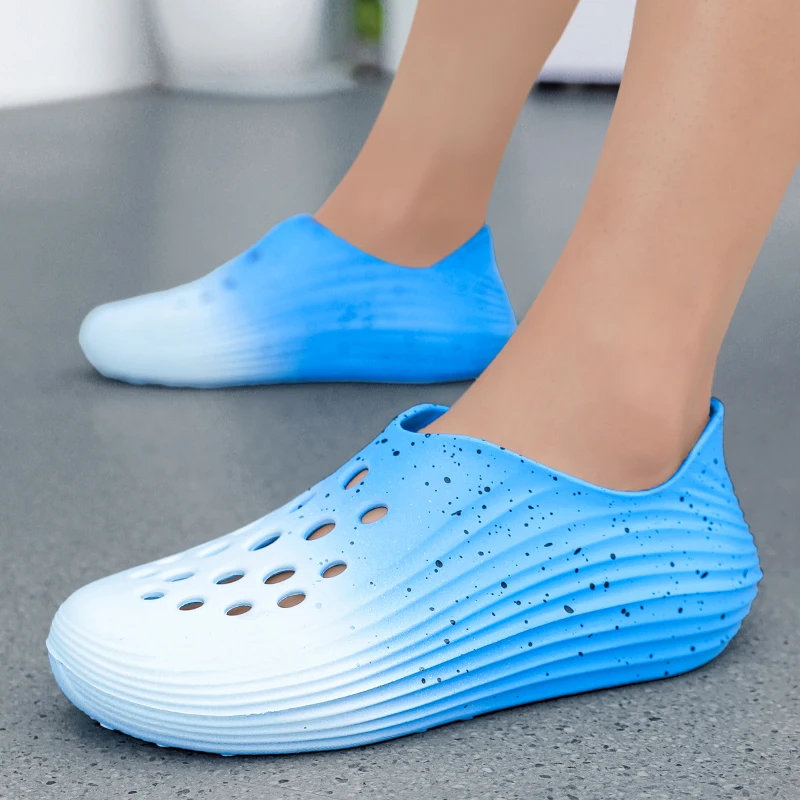 

Легкая садовая обувь, мужские резиновые сандалии, пляжная обувь, сандалии с закрытым носком, мягкие и удобные