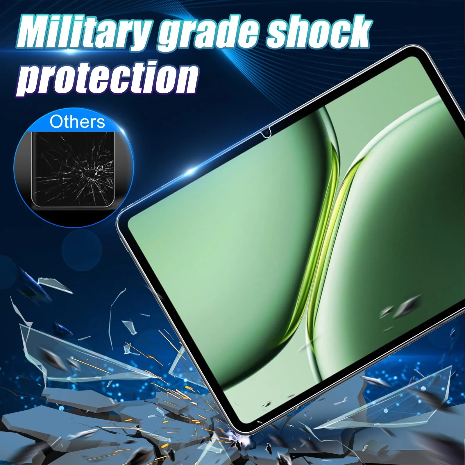 2Pcs For OnePlus Pad Pro (12.1 inch) 2024 Tablet Tempered Glass Film HD 9H Hardness Anti-Scratch Screen Protector for OnePlus Pa