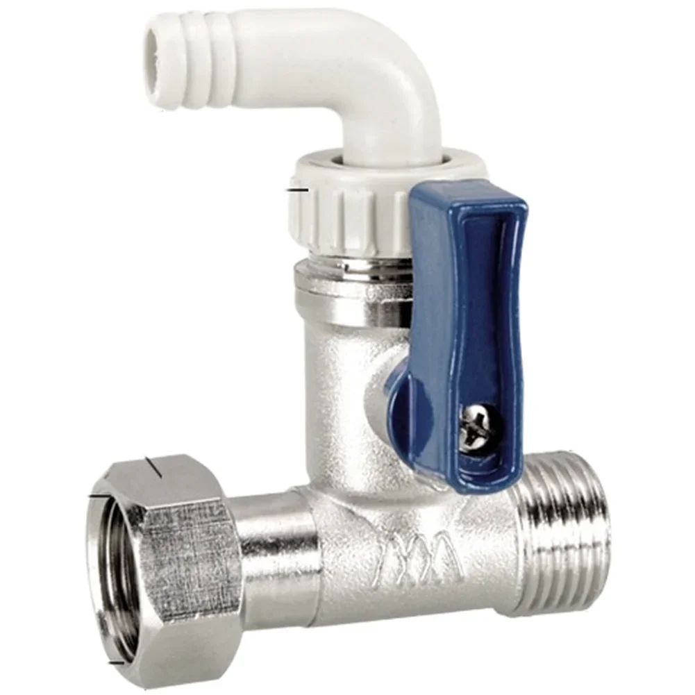Removable Abs Fitting Water Heater Drain Valve Sturdy Brass Material Standard 4-point Thread For Electric Water Heaters As Shown