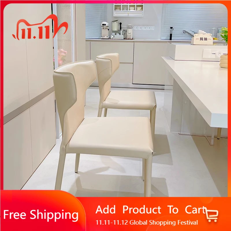 

French European Dining Chairs Vintage Trendy Minimalist Designer Dining Chairs Lazy Antique Sedie Sala Da Pranzo Home Furniture