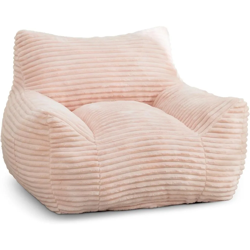 كراسي كراسي بين باج كبيرة لغرفة المعيشة - أكياس القماش المملوءة بالقطيفة مع الراحة #4